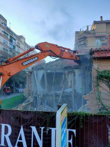 Demolición del restaurante el Ventorrillo