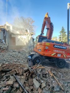Demolición del restaurante el Ventorrillo